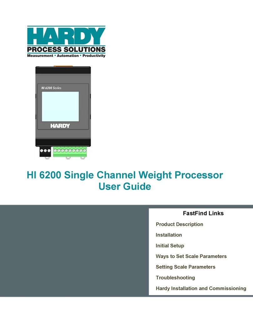 Hardy Process Solutions HI 6200 Series user guide Hardy Process Solutions HI 6200 Series user guide
