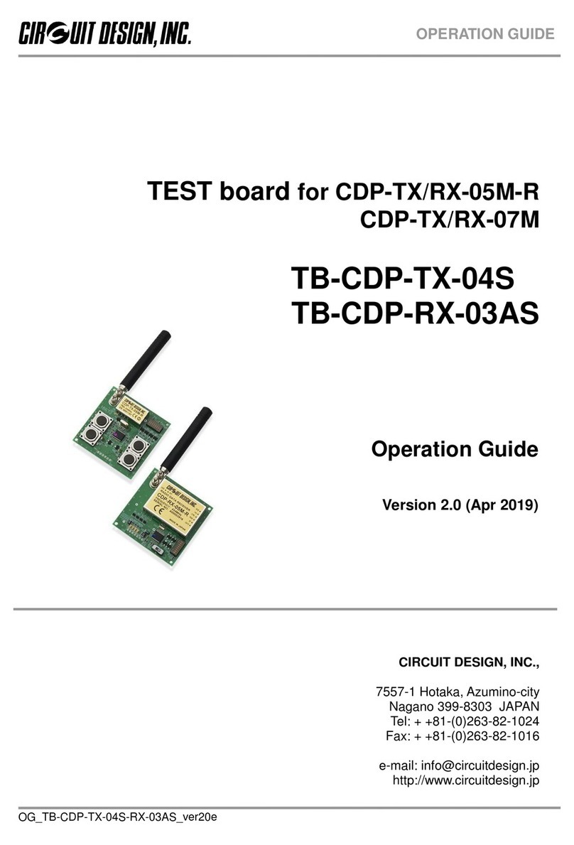 CIRCUIT DESIGN TB-CDP-TX-04S Operation guide
