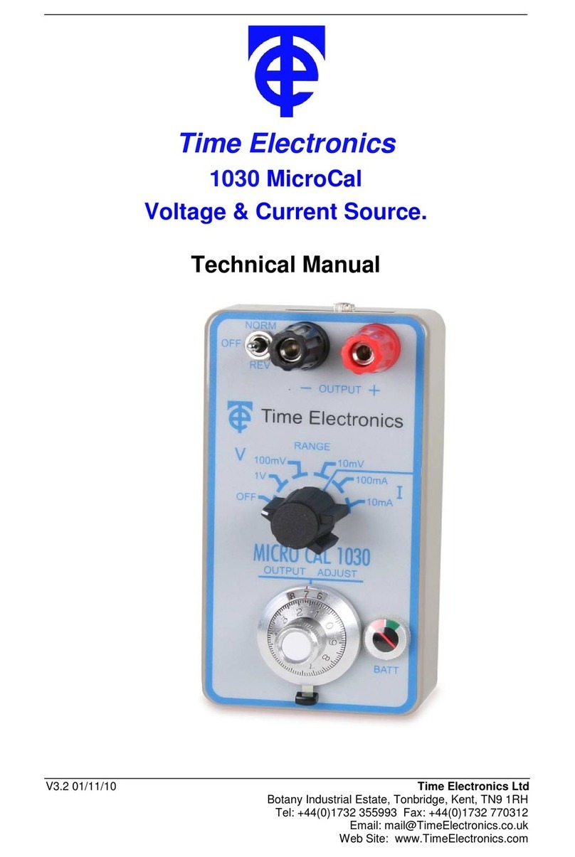Time Electronics 1030 MicroCal User manual
