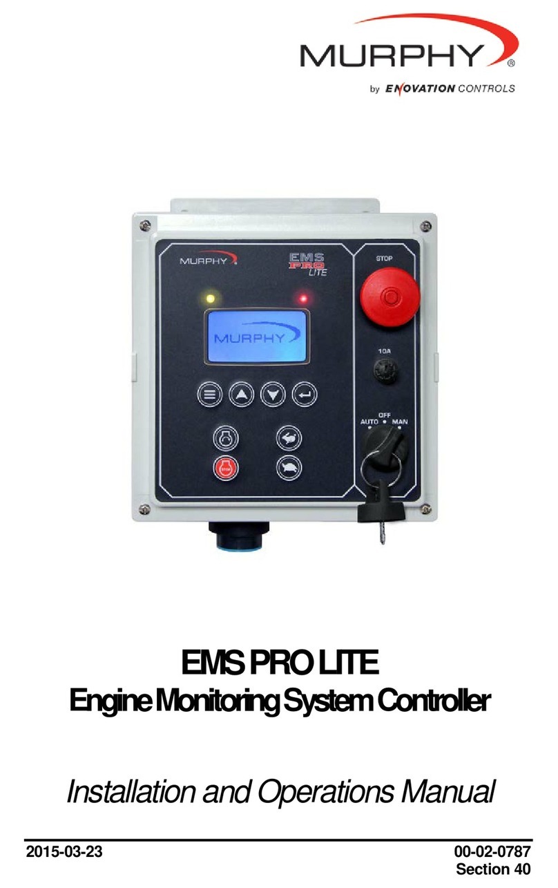 Enovation Controls Murphy EMS PRO LITE User manual