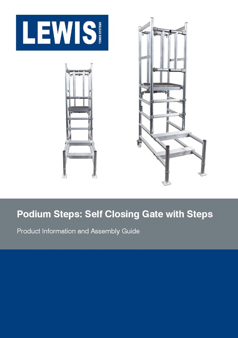 Lewis Podium Steps Product Information and Assembly Guide