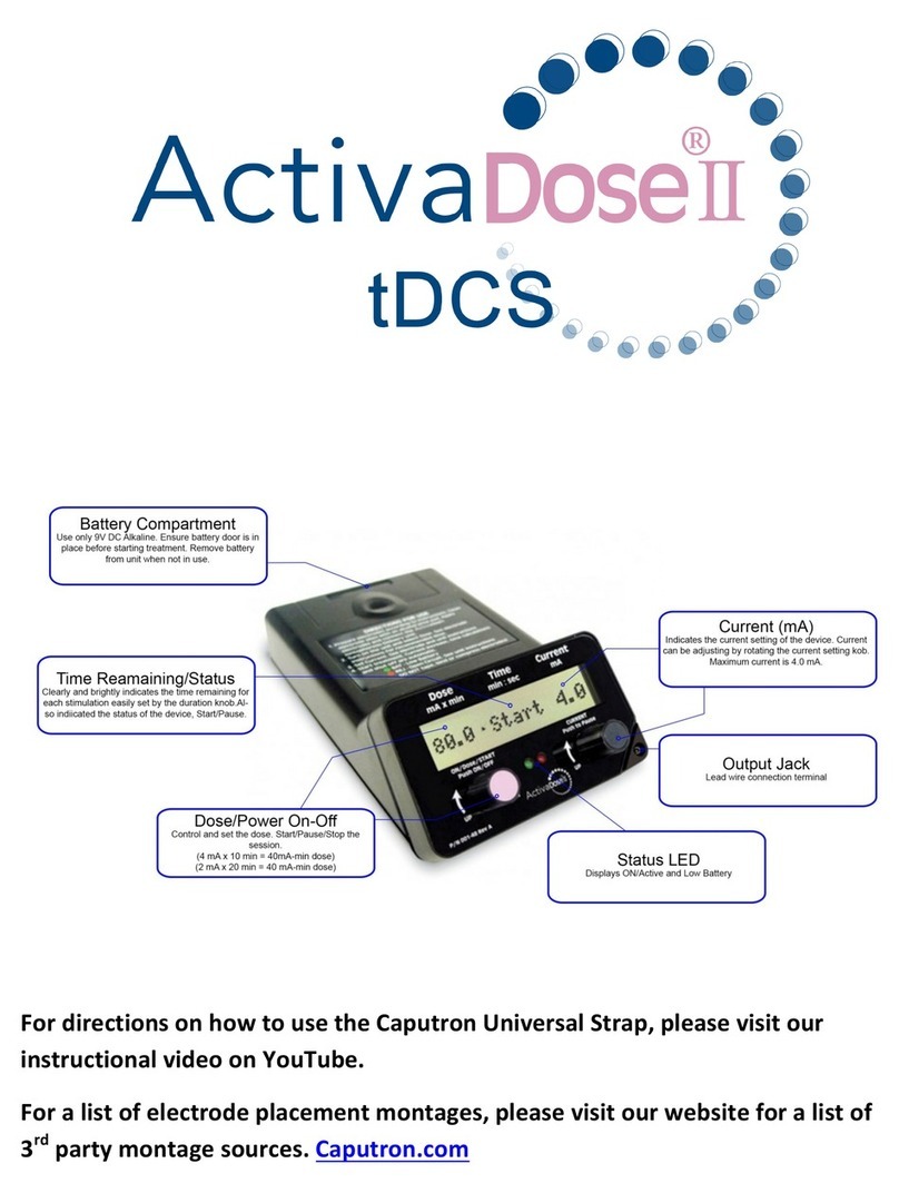 Caputron ActivaDose II tDCS quick start guide