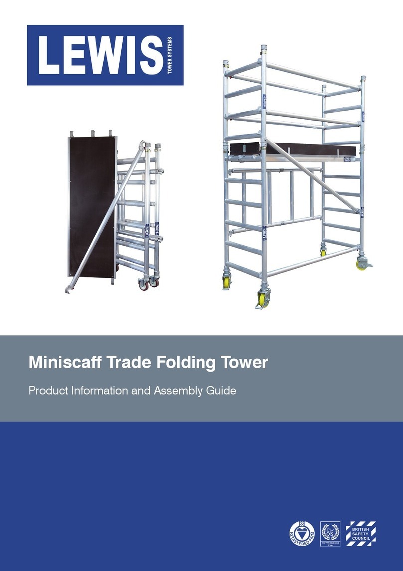 Lewis Miniscaff Trade Folding Tower Product Information and Assembly Guide Lewis Miniscaff Trade Folding Tower Product Information and Assembly Guide