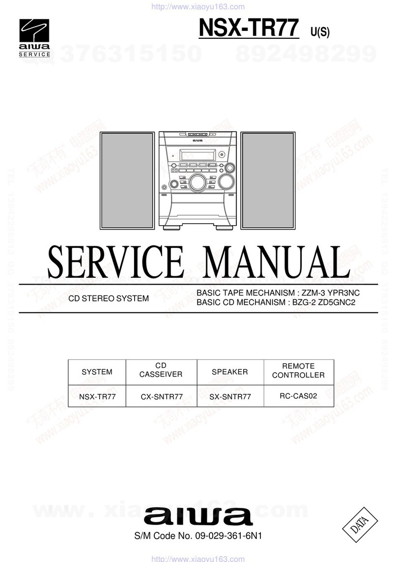 Aiwa NSX-TR77 User manual Aiwa NSX-TR77 User manual