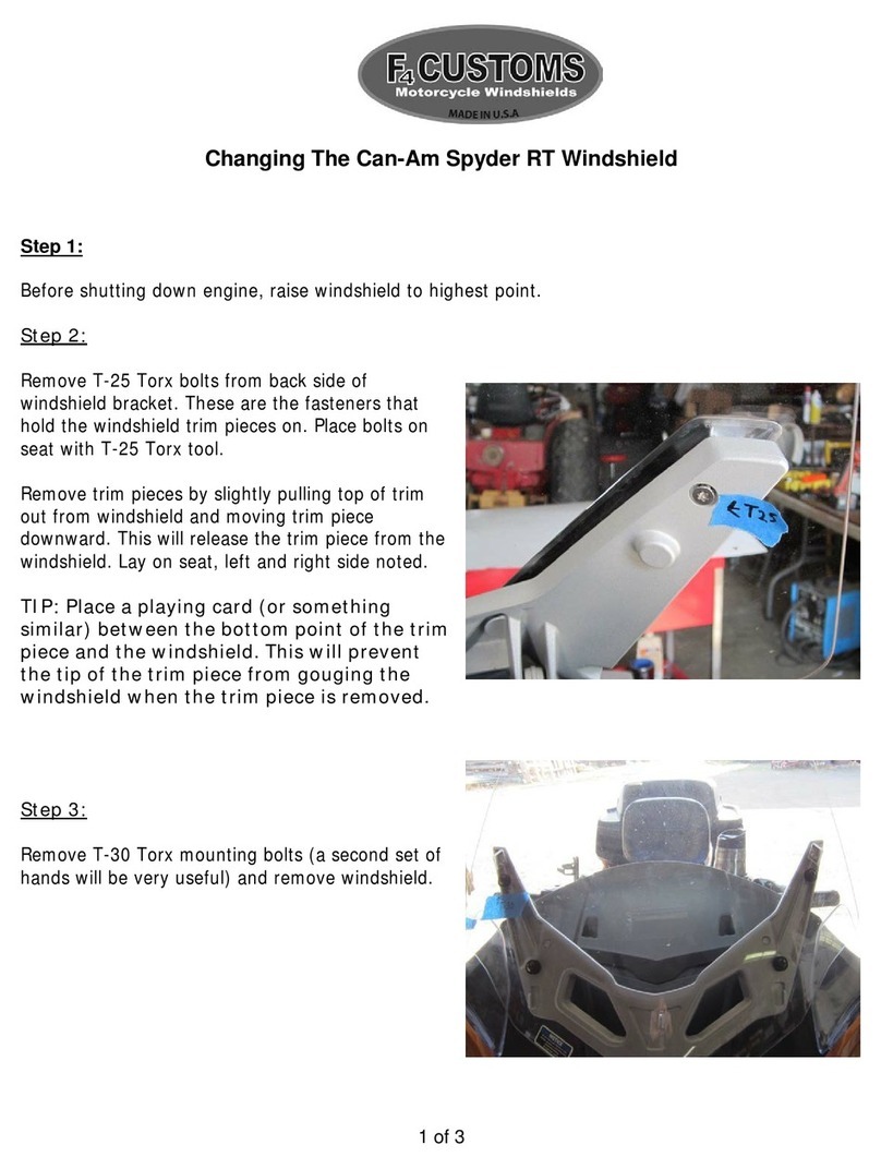 F4Customs Can-Am Spyder RT quick start guide