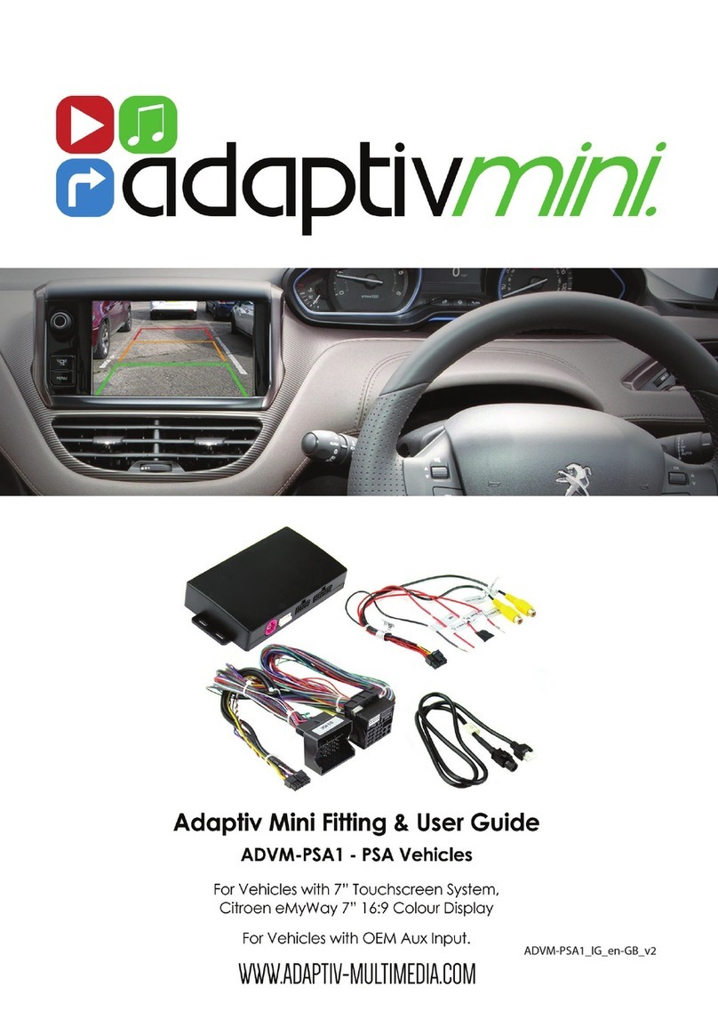 Adaptiv Adaptiv Mini FITTING & USER GUIDE Adaptiv Adaptiv Mini FITTING & USER GUIDE