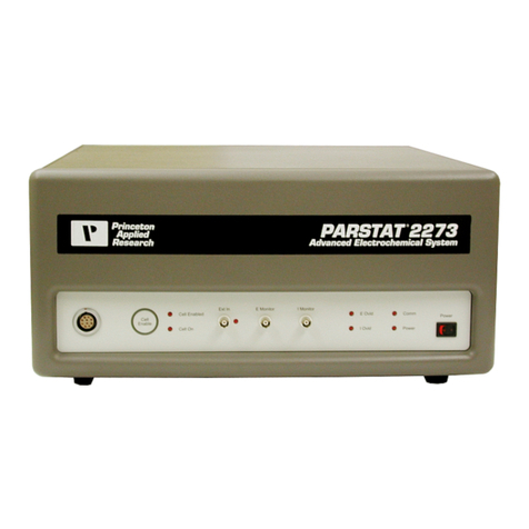 Ametek Princeton Applied Research PARSTAT 2273 Instructions for use