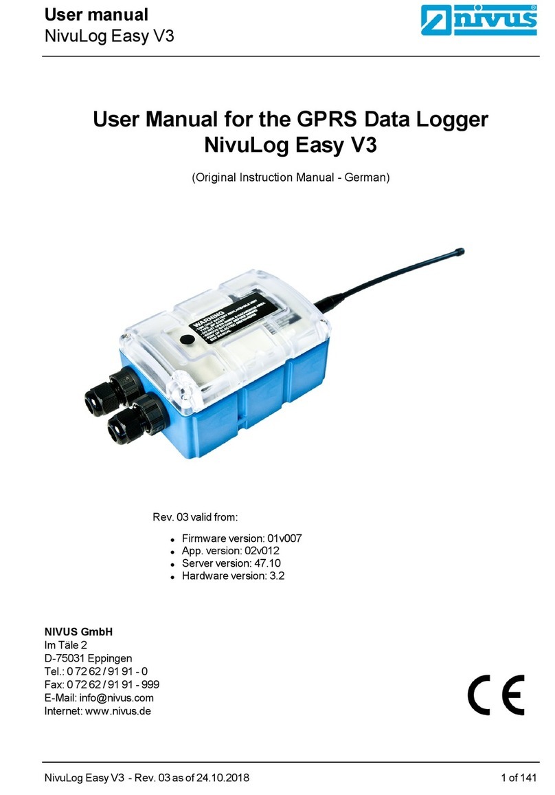 Nivus NivuLog Easy V3 user manual