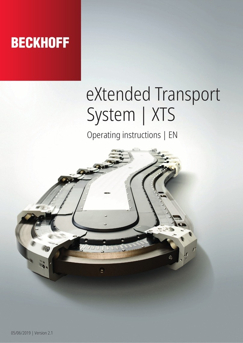 Beckhoff XTS Standard operating instructions