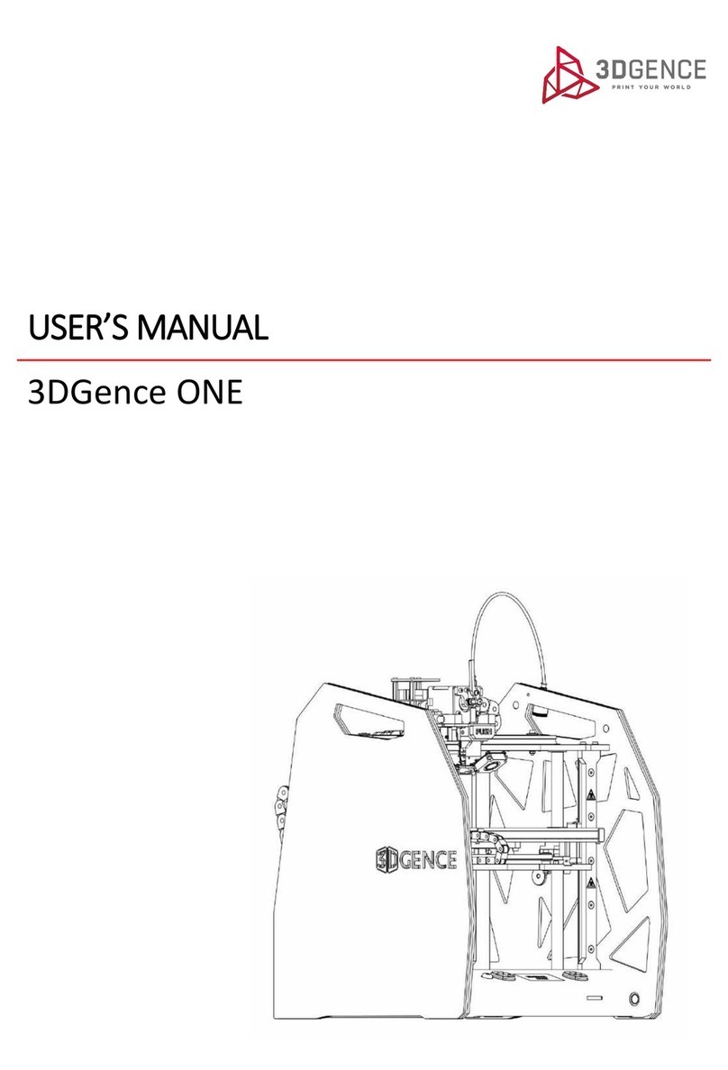 3DGence ONE User manual