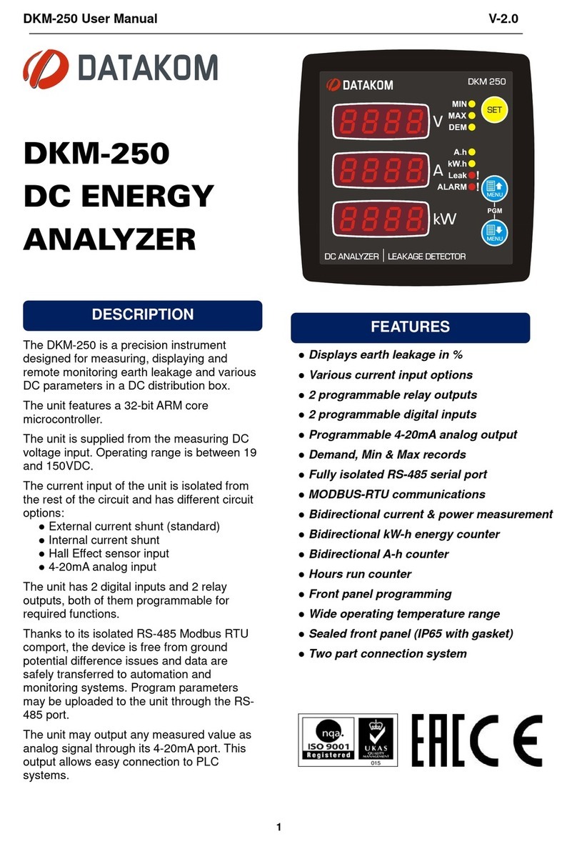Datakom DKM-250 user manual