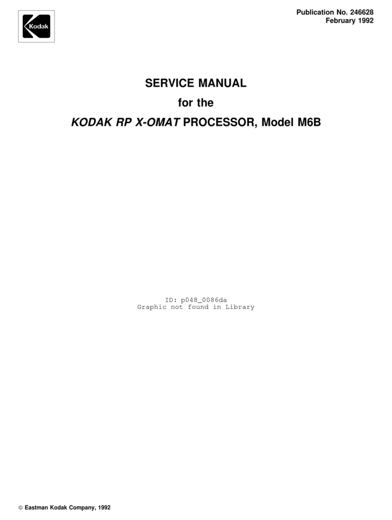 Kodak RP X-OMAT M6B Service manual