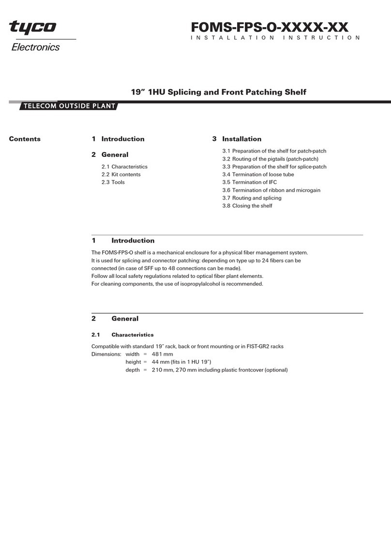 Tyco Electronics FOMS-FSP-O Series Installation instruction