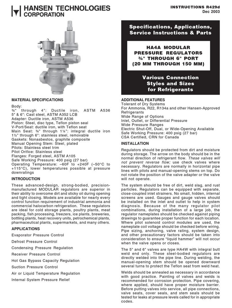 Hansen Technologies HA4A instructions Hansen Technologies HA4A instructions