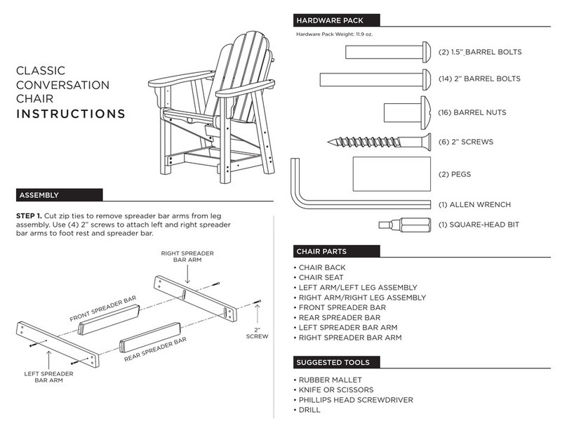 Nags Head Hammocks Classic Conversation Chair instructions