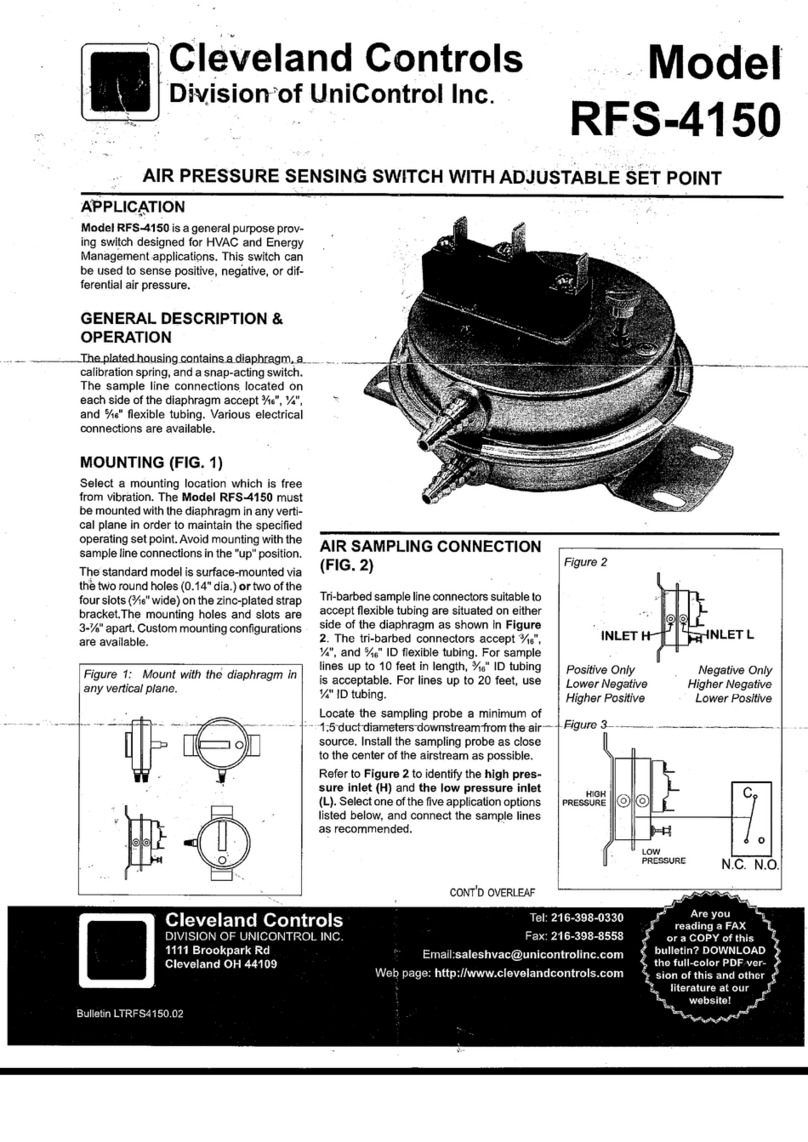 Cleaveland Controls RFS-4150 quick start guide