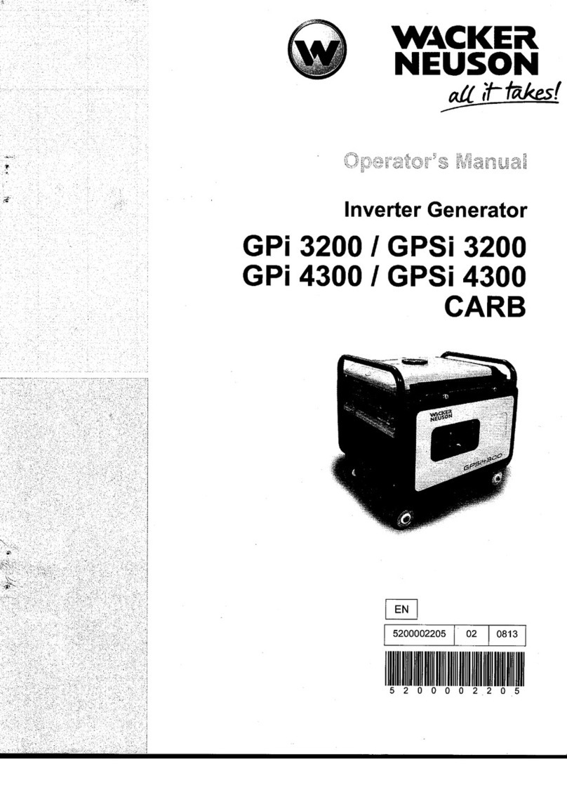 Wacker Neuson GPi 3200 User manual