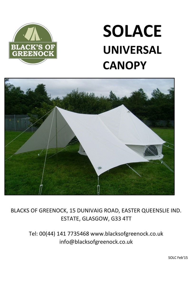 Blacks of Greenock Solace Pitching instructions