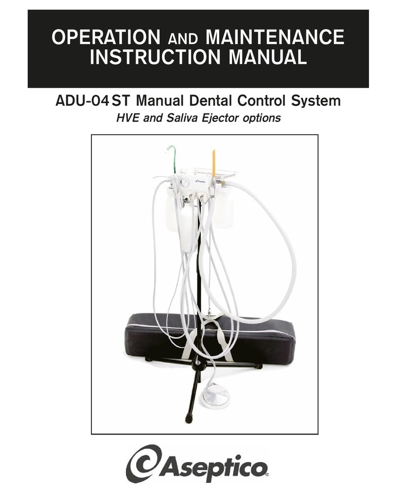 Aseptico ADU-04ST Operation and maintenance instruction manual