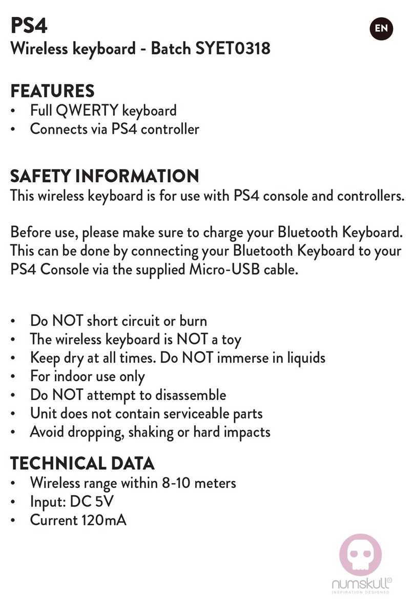 numskull Batch SYET0318 quick start guide