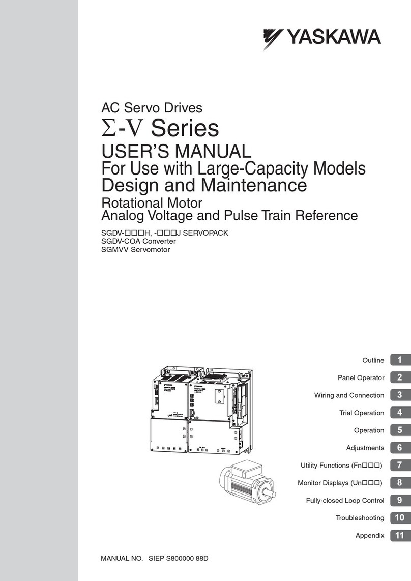 YASKAWA Sigma-V Series User manual YASKAWA Sigma-V Series User manual