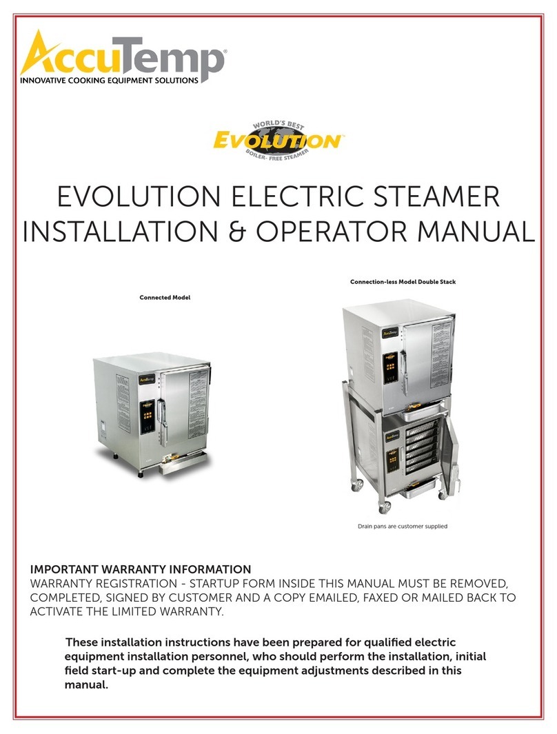 AccuTemp EVOLUTION Series Installation & operator's manual