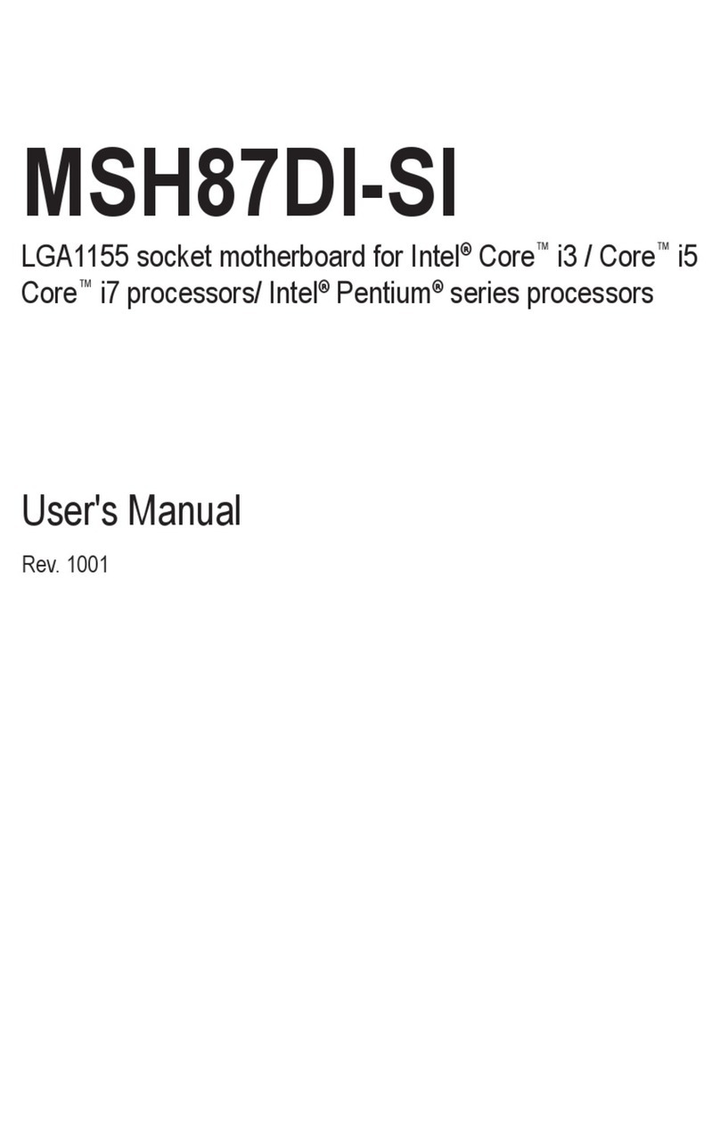 Gigabyte MSH87DI-SI User manual Gigabyte MSH87DI-SI User manual