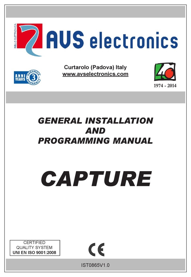 AVS Electronics CAPTURE Series Assembly instructions