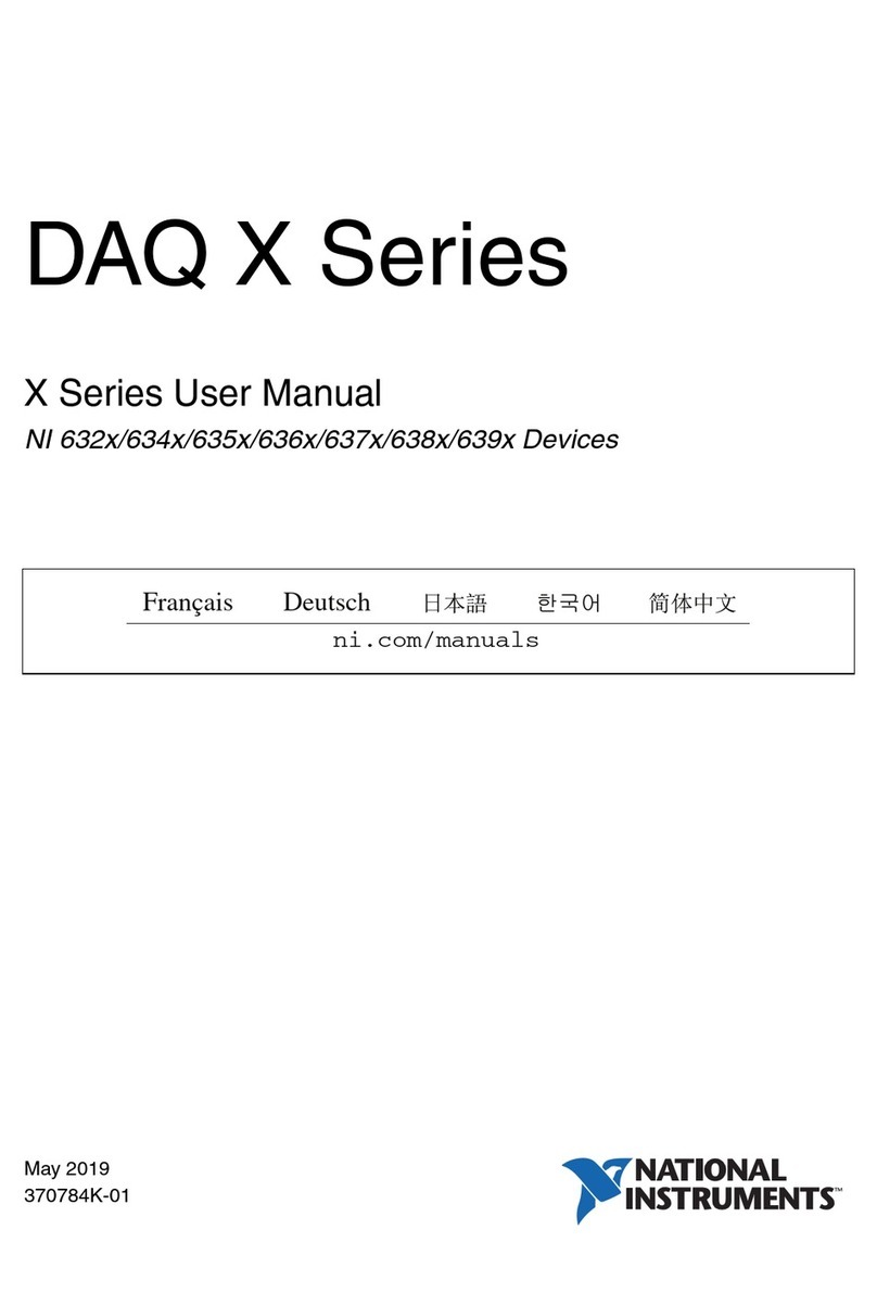 NI DAQ X Series User manual