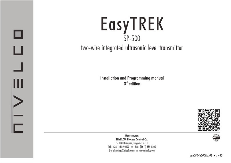 NIVELCO EasyTREK SP-500 Series Assembly instructions