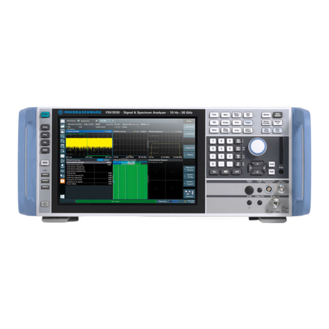 R&S FSV3000 Series User manual