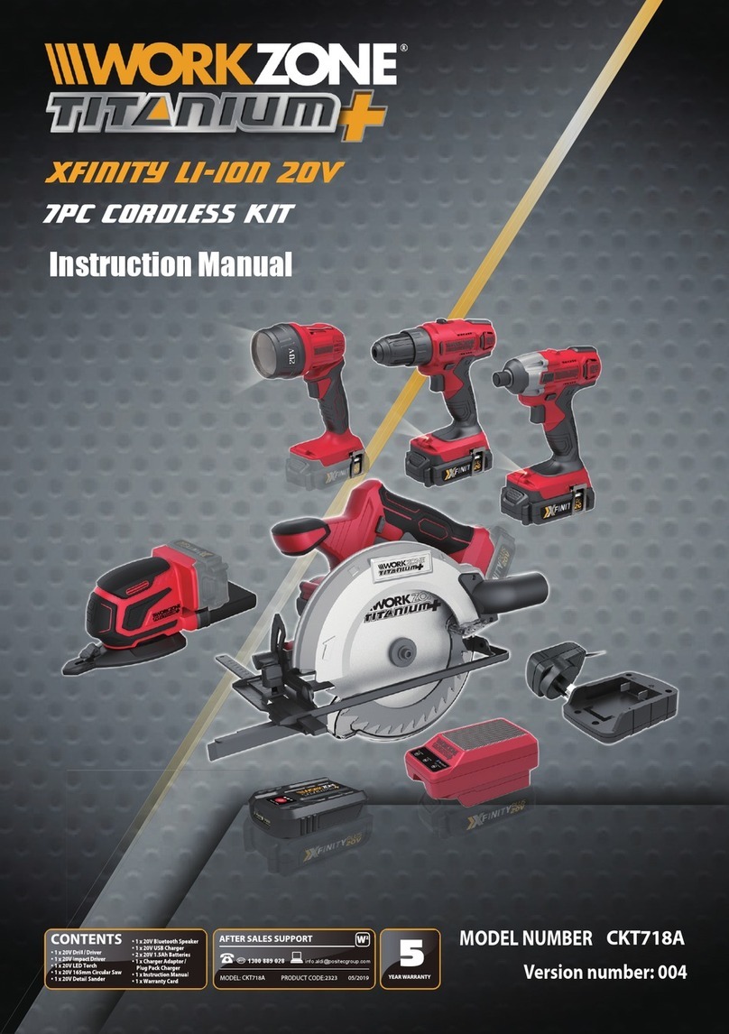 ALDI Workzone Titanium Xfinity Series User manual