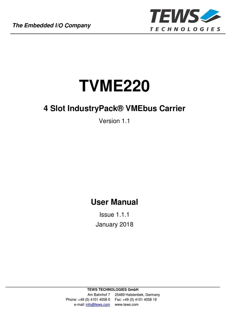 Tews Technologies TVME220 Series user manual