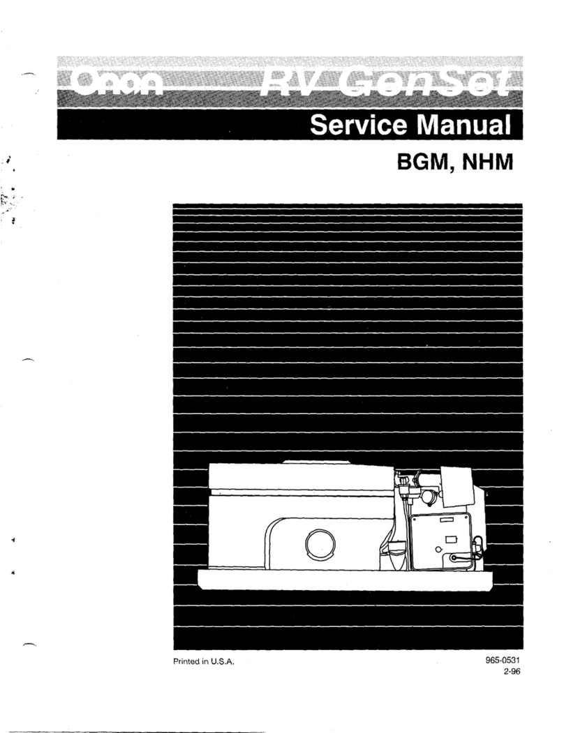 Onan BGM Series User manual
