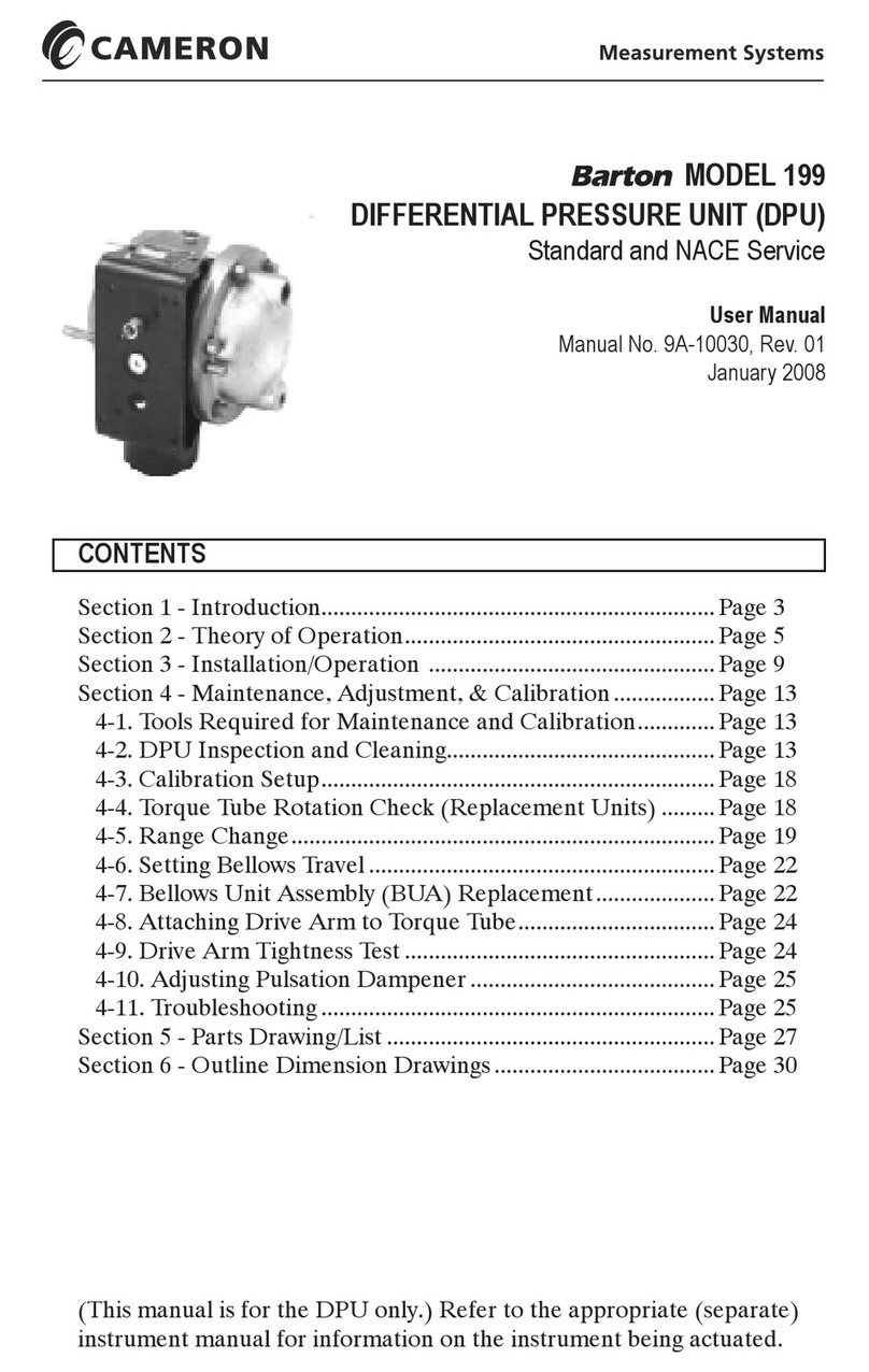 Cameron Barton 199 User manual