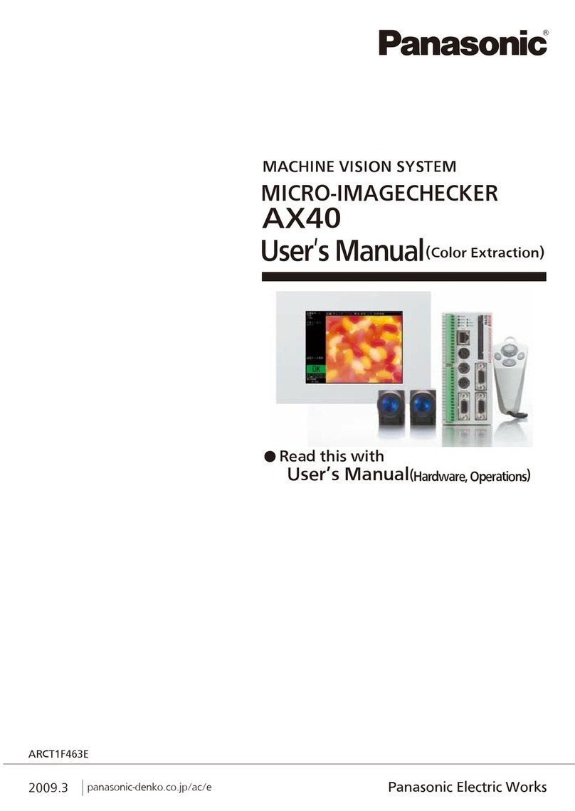Panasonic Micro-Imagechecker AX40 User manual