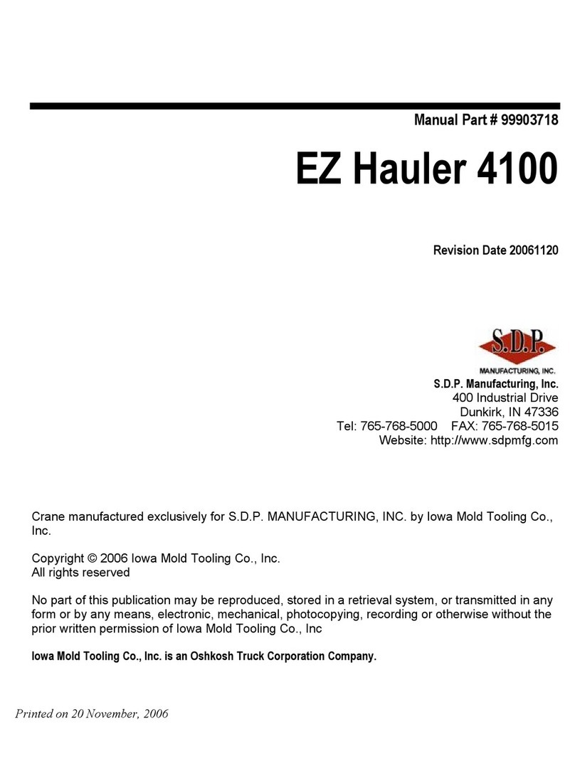 S.D.P. EZ Hauler 4100 User manual
