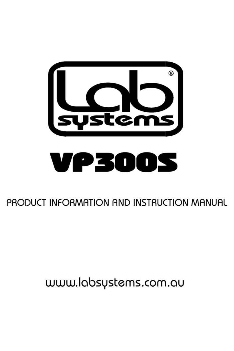Lab systems VP300S User manual