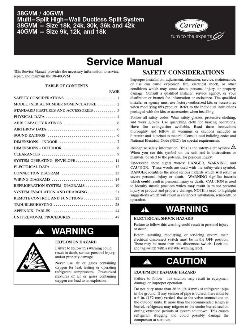 Carrier 38GVM Series User manual