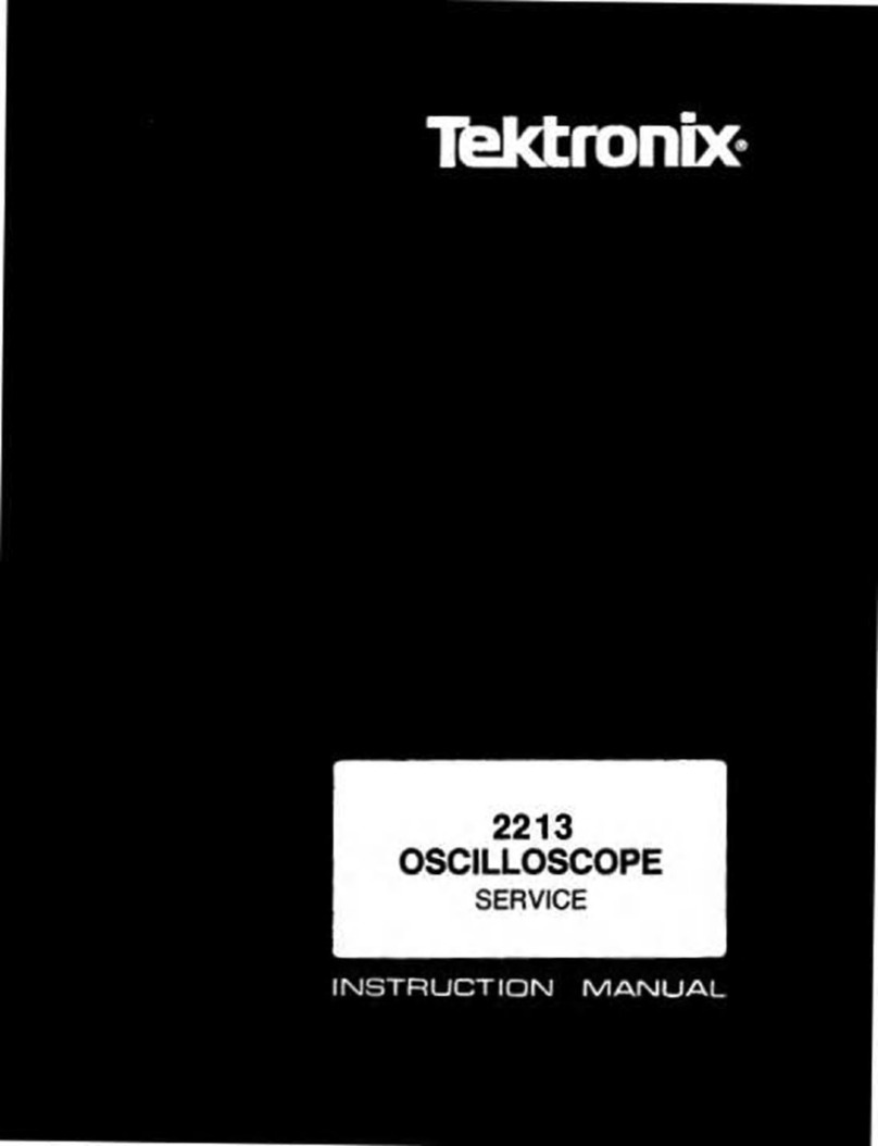Tektronix 2213 User manual