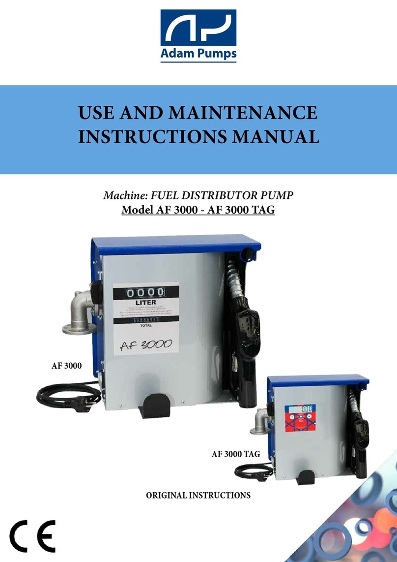 Adam Pumps AF 3000 Use and maintenance instruction manual