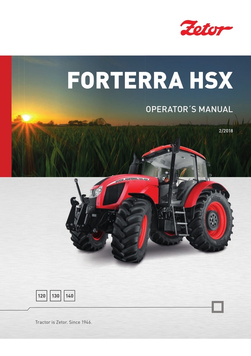 Zetor FORTERRA HSX Series Operator's manual