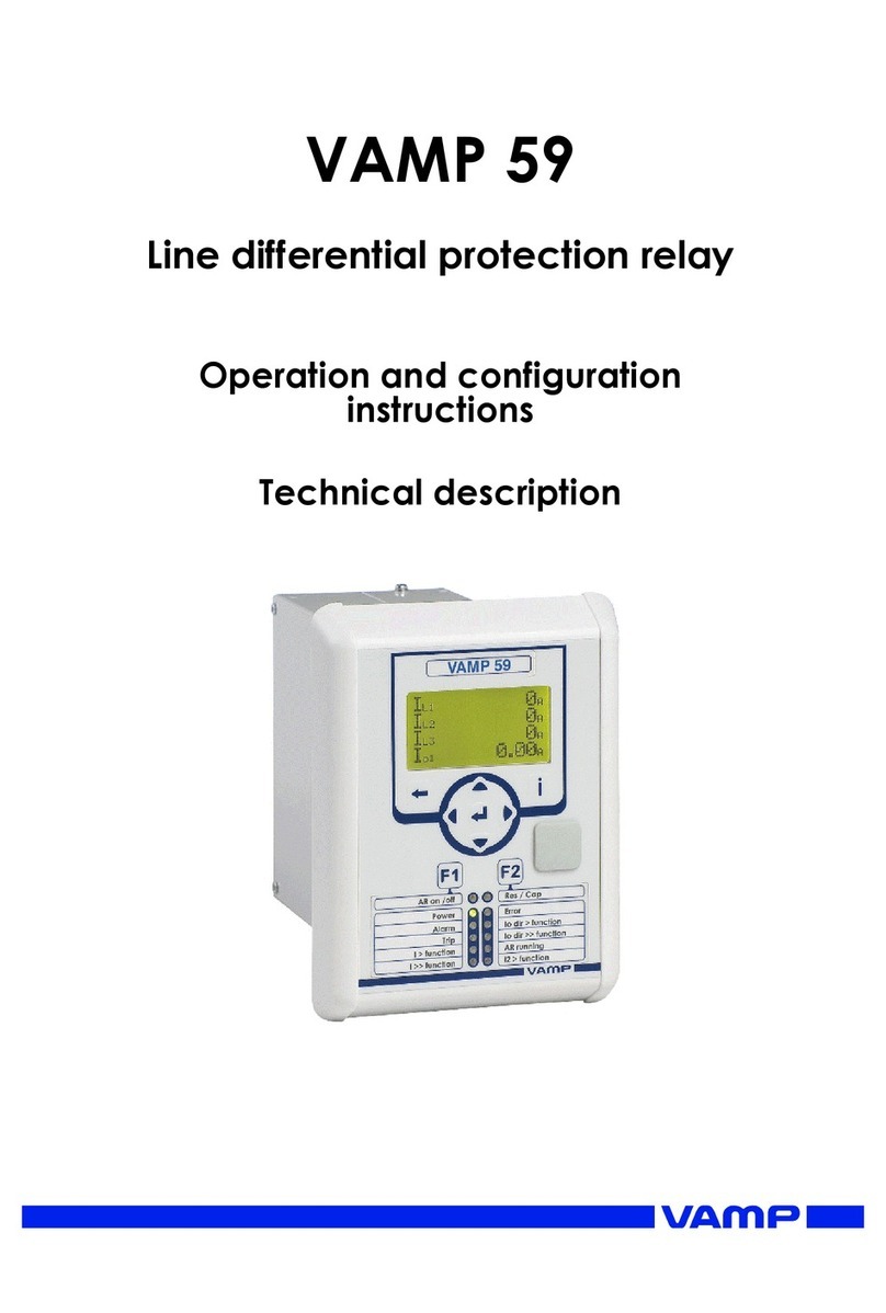 VAMP VAMP 59 Installation, operation and configuration instructions