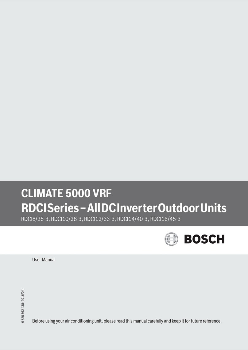 Bosch CLIMATE 5000 VRF RDCI8/25-3 user manual Bosch CLIMATE 5000 VRF RDCI8/25-3 user manual