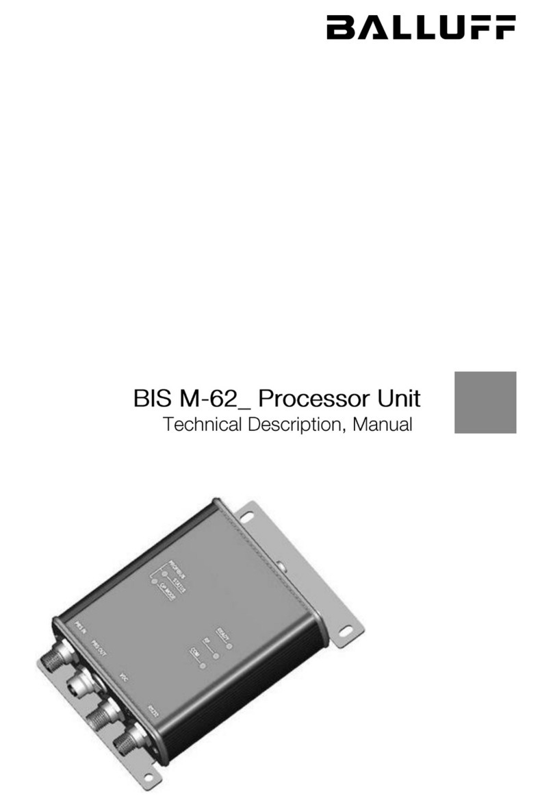Balluff BIS M-62 Series manual