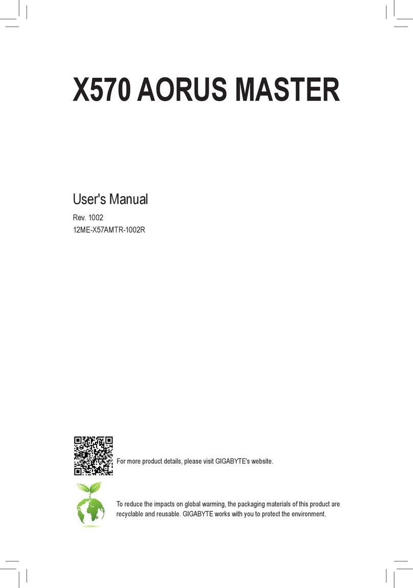Gigabyte X570 AORUS MASTER user manual