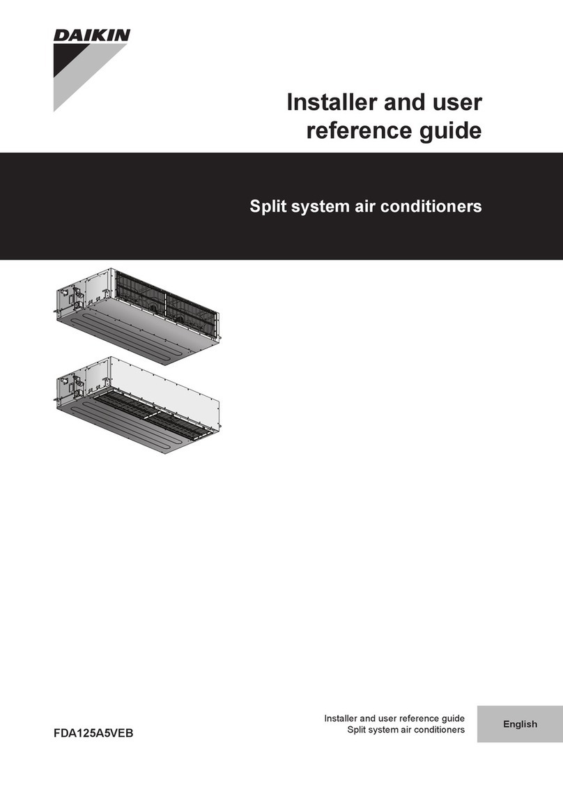 Daikin FDA125A5VEB Installer and user reference guide