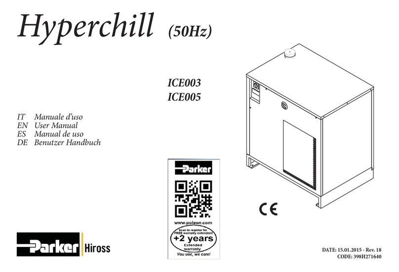 Parker Hiross Hyperchill ICE005 User manual