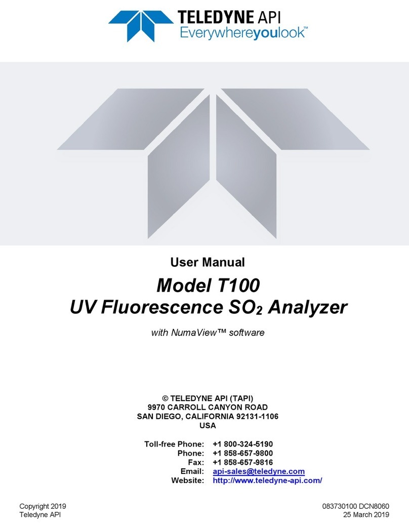 TELEDYNE API T100 user manual
