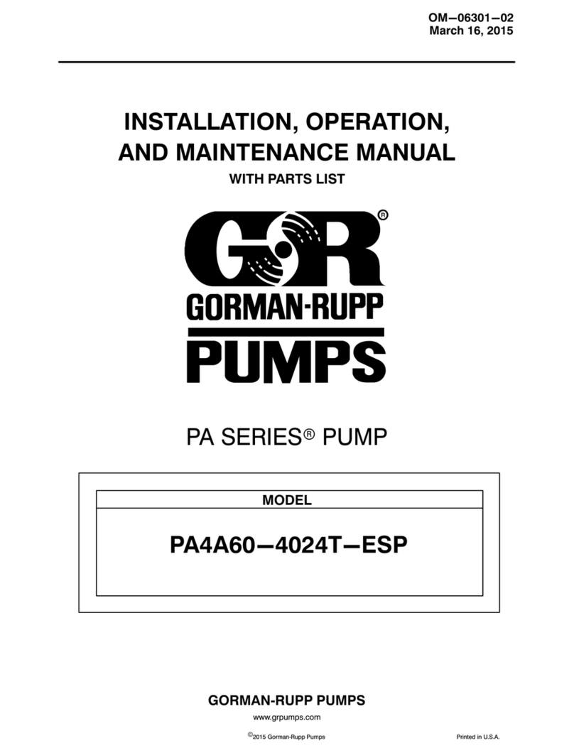 GORMAN-RUPP PA4A60-4024T-ESP User manual